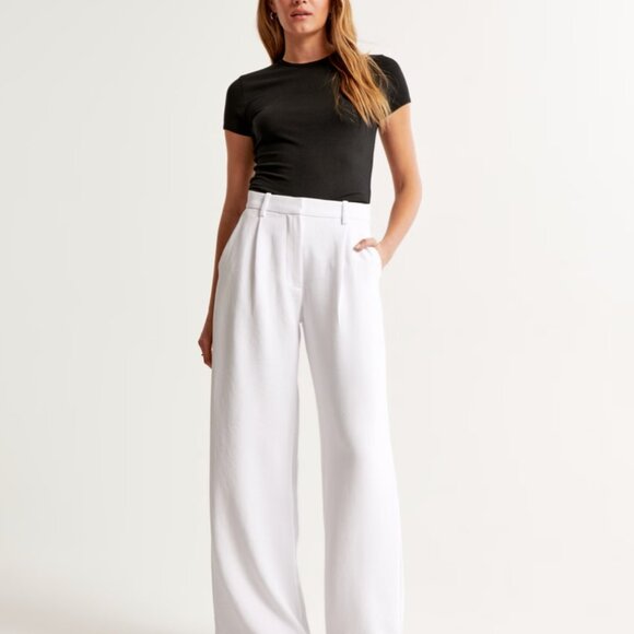 A&F Harper Tailored Premium Crepe Pant, Size 28 - Picture 1 of 7